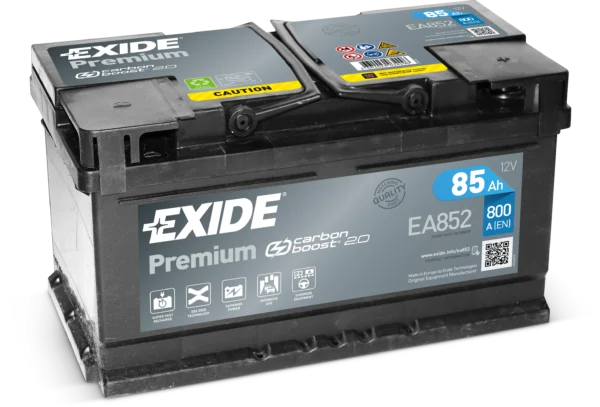 Aku Exide EA852 85Ah 12V 800A_uus