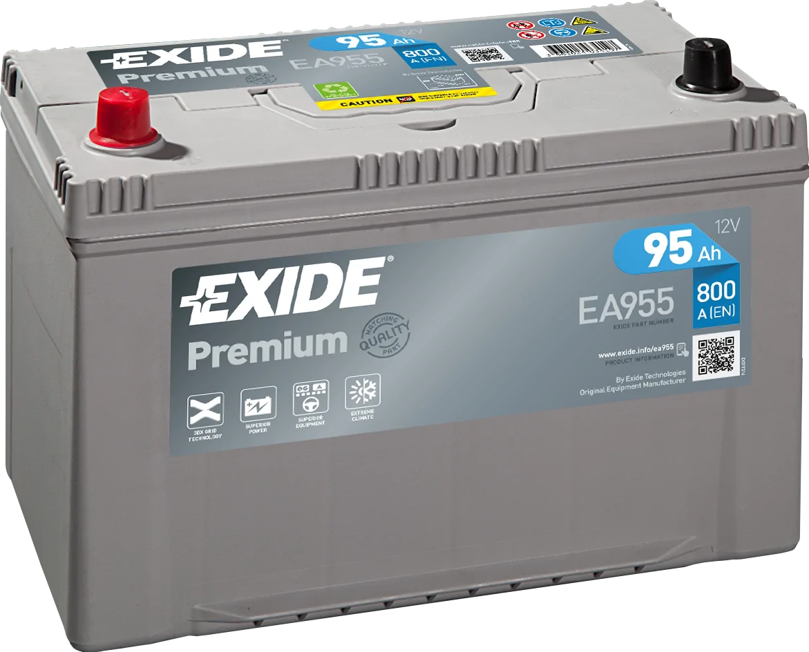 Aku Exide EA955 95Ah 12V 800A