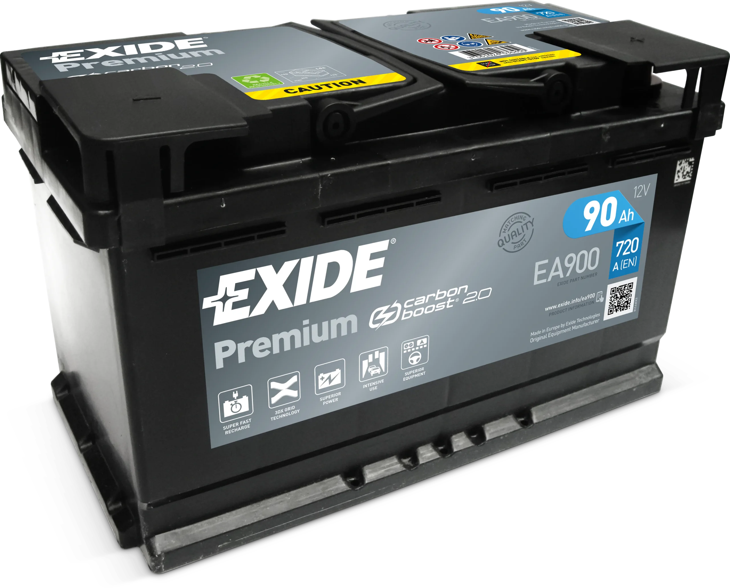 Aku Exide EA900 12V 720A_uus