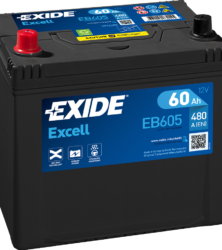 EB605 Aku Exide 60Ah 480A