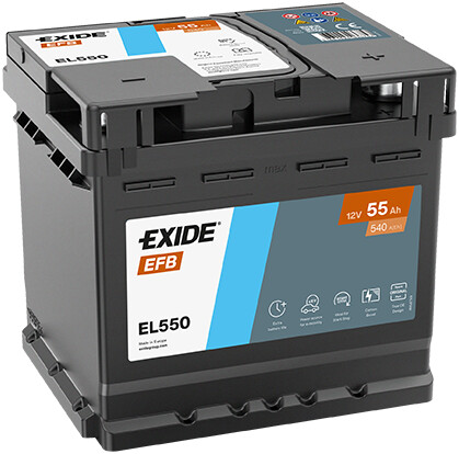 Aku Exide EL550 EFB 55Ah